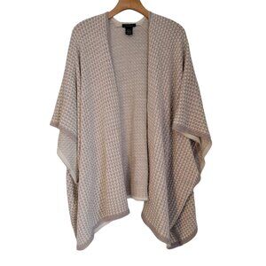 V. FRAAS Cardigan Knit Beige One Size Classic Open